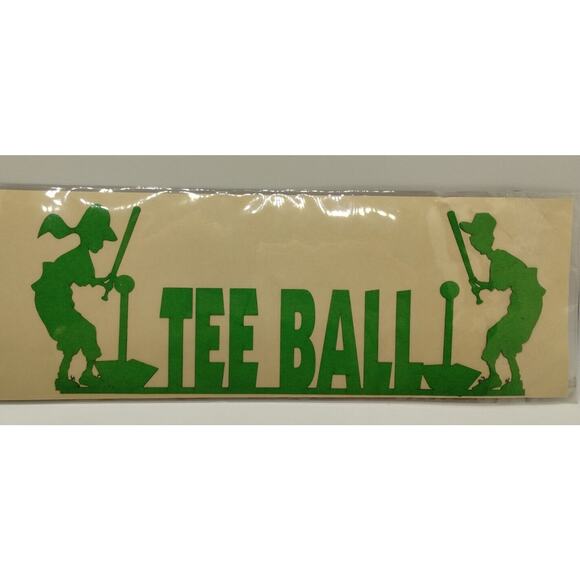 Die Cut Designs - Junk Journal Card Making Scrapbook - Green Tee Ball - Picture 1 of 2